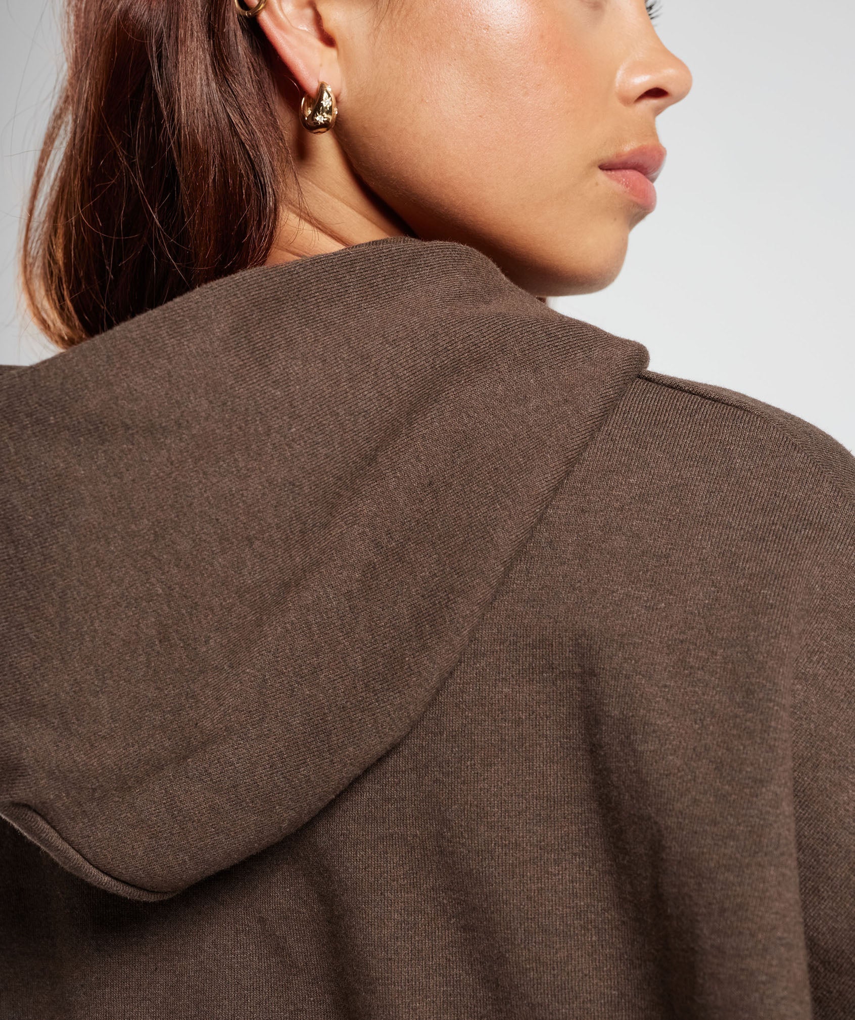 Rest Day Sweats Hoodie Cozy Brown Marl