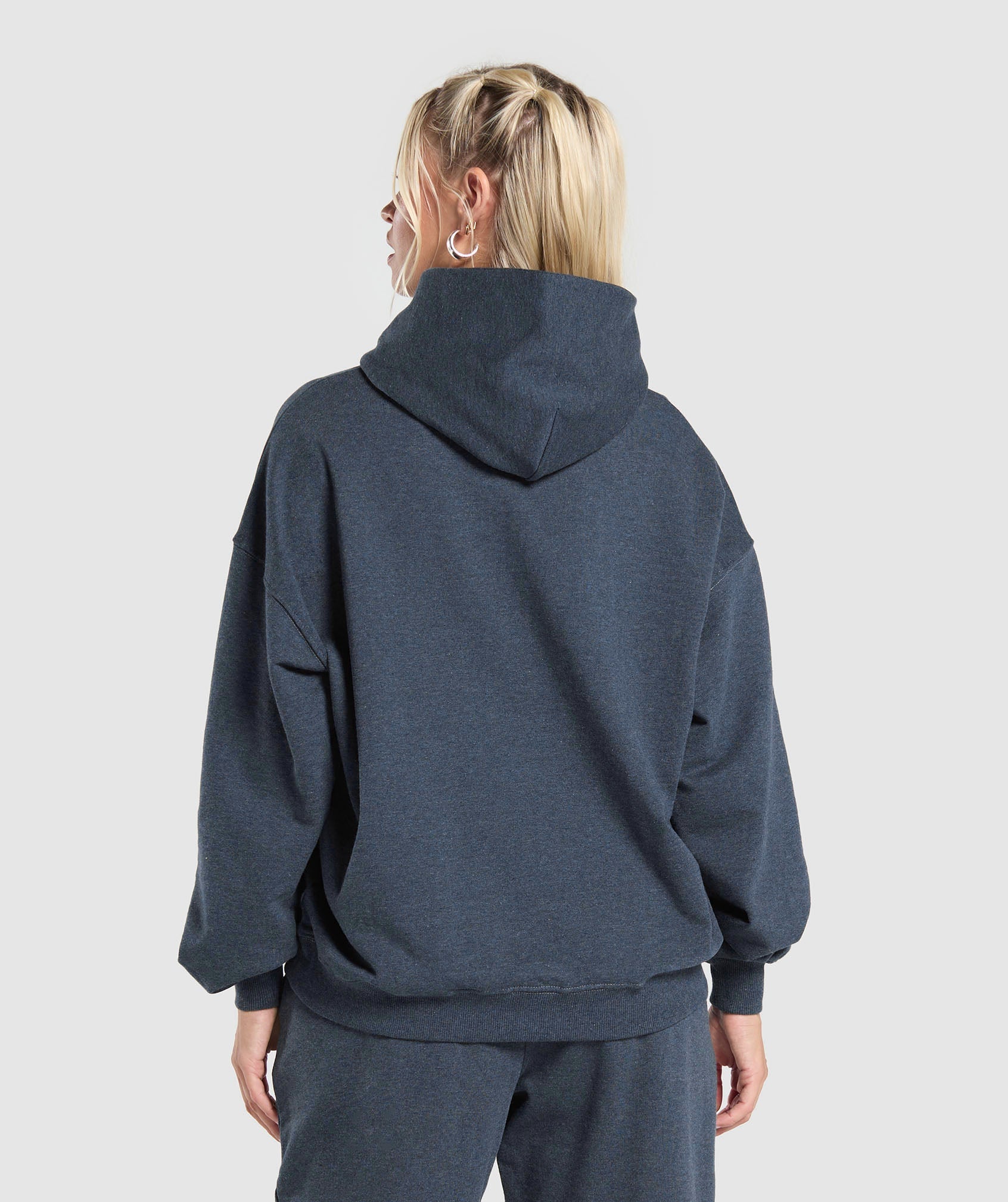 Rest Day Sweats Hoodie Indigo Blue Marl