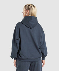 Rest Day Sweats Hoodie Indigo Blue Marl