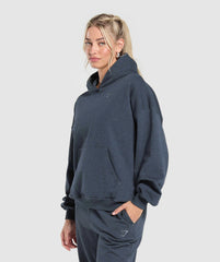 Rest Day Sweats Hoodie Indigo Blue Marl