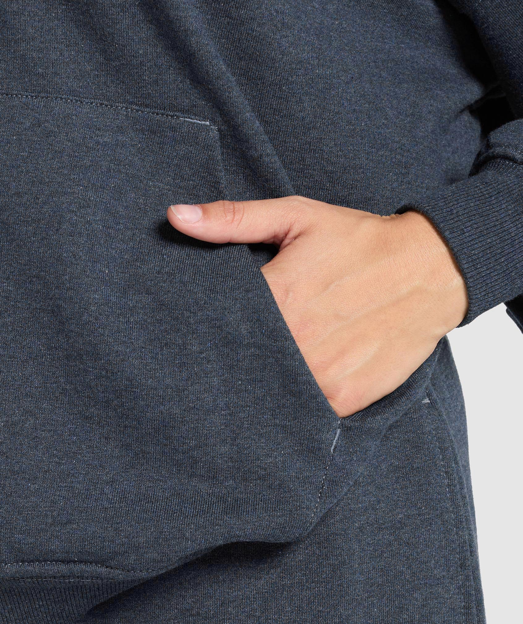Rest Day Sweats Hoodie Indigo Blue Marl