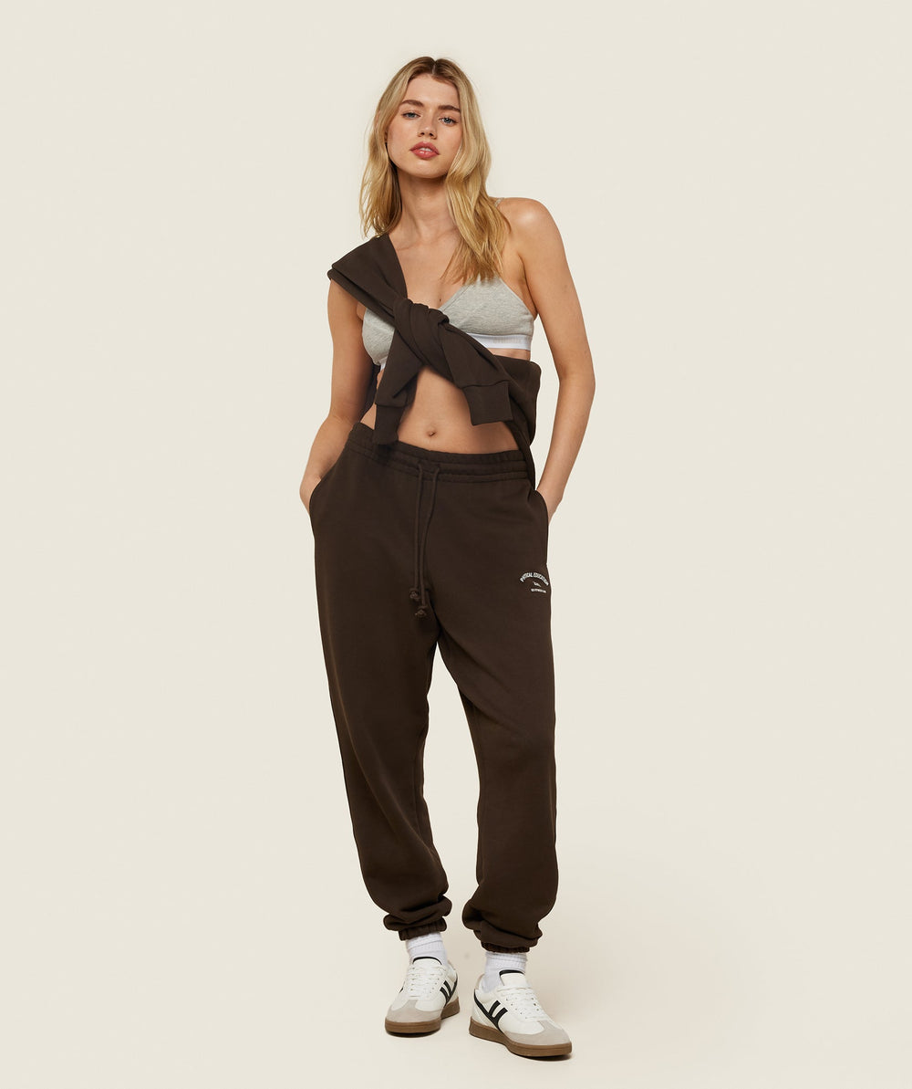 Phys Ed Graphic Sweatpants Archive Brown