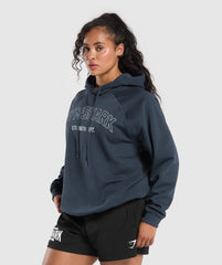 Strength Department Oversized Hoodie Heavy Blue