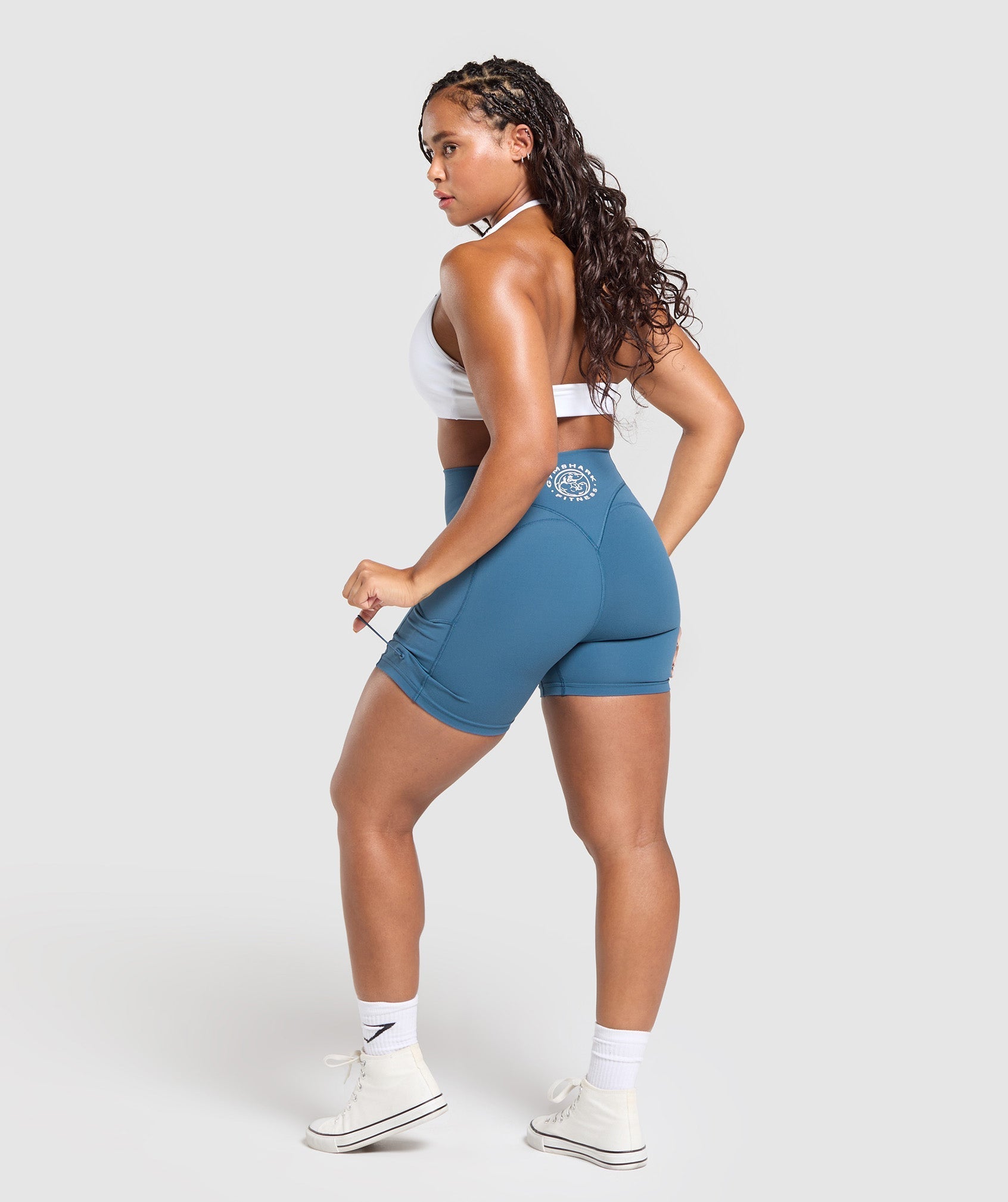 Legacy Logo Tight Shorts Success Blue