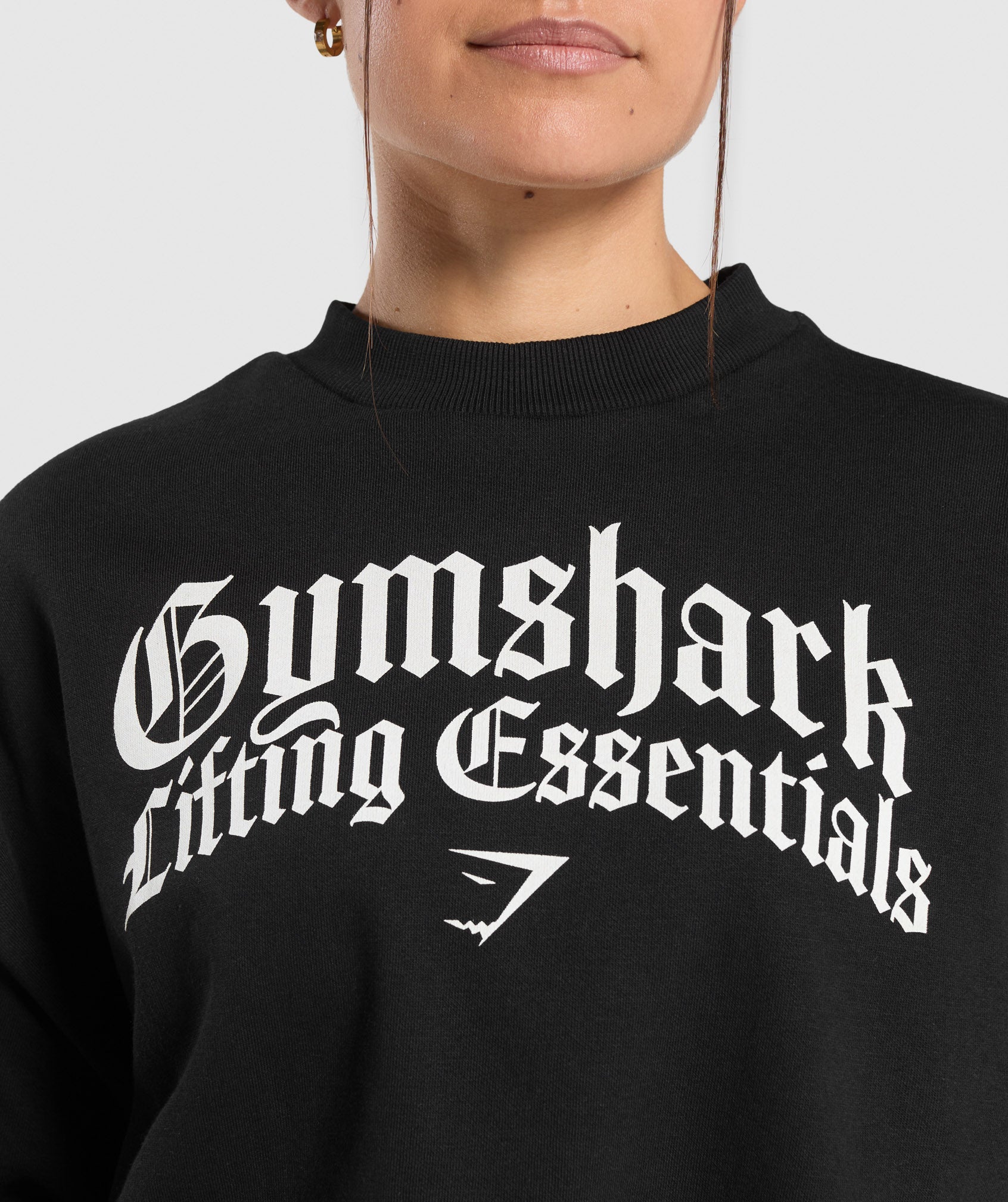 Lifting Essentials Oversized Sweatshirt Black
