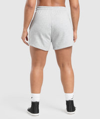 Lifting Essentials Graphic Brushed 4' Shorts Light Grey Core Marl