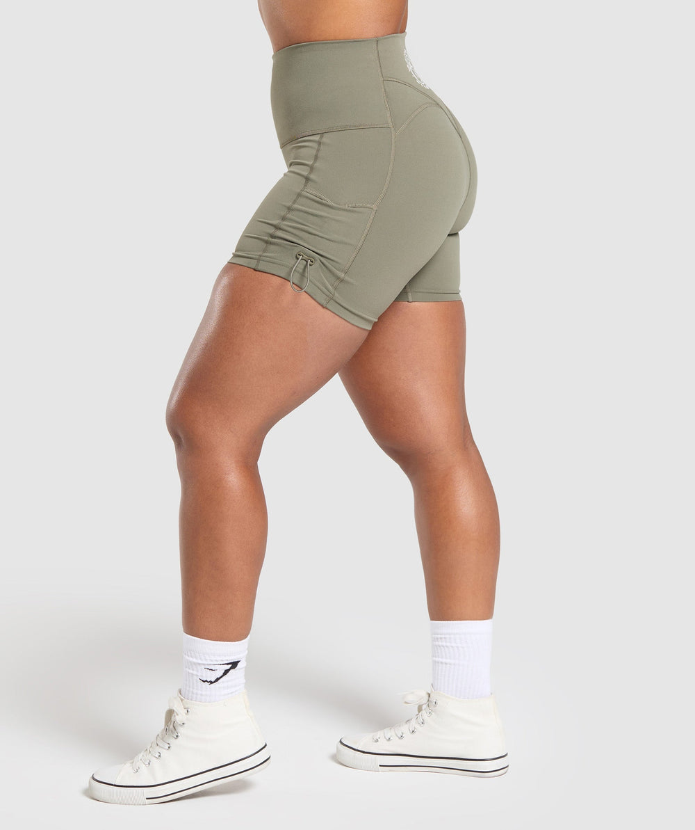 Legacy Logo Tight Shorts Base Green