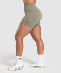Legacy Logo Tight Shorts Base Green