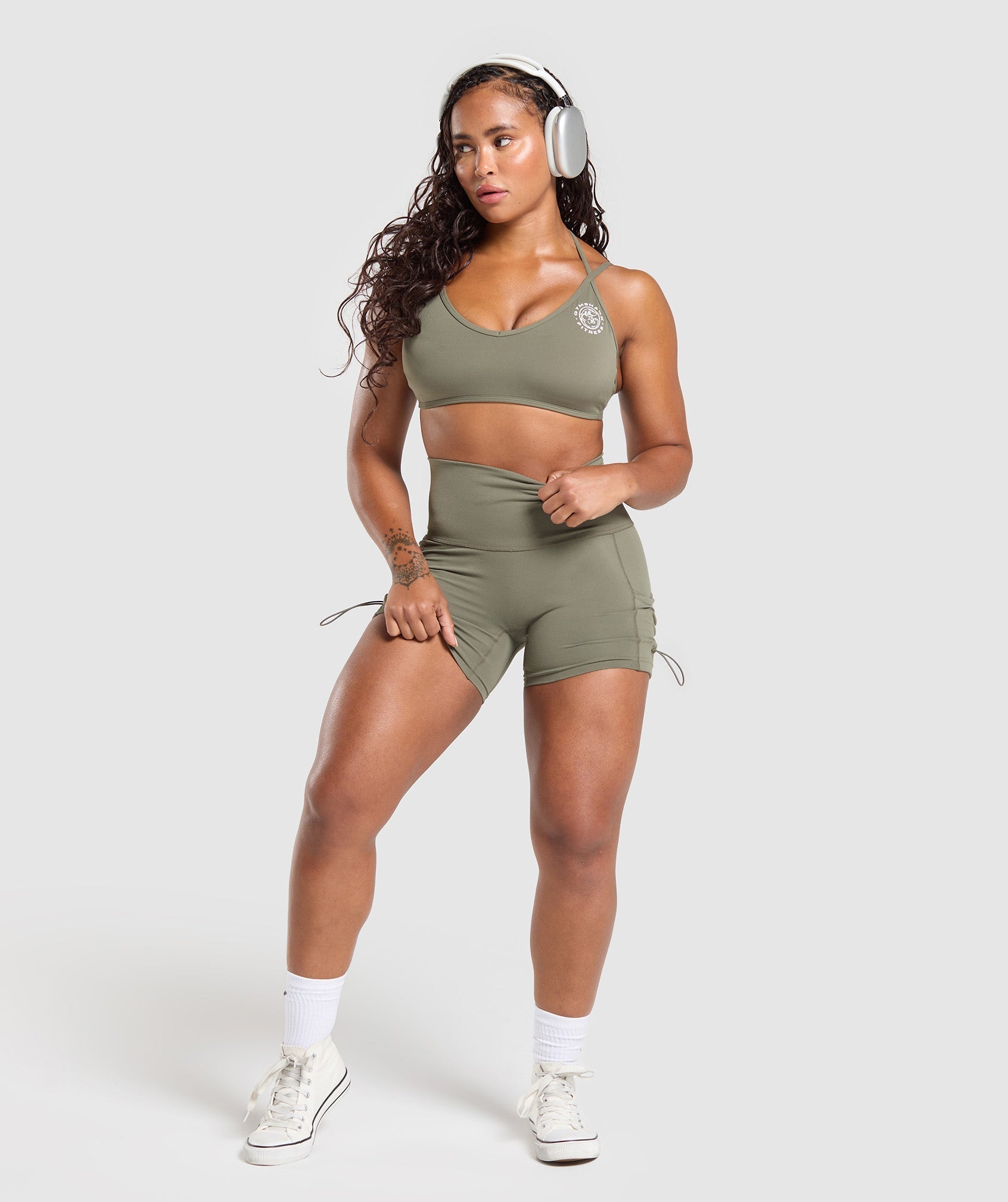 Legacy Logo Tight Shorts Base Green