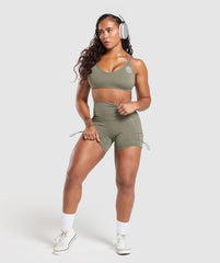 Legacy Logo Tight Shorts Base Green
