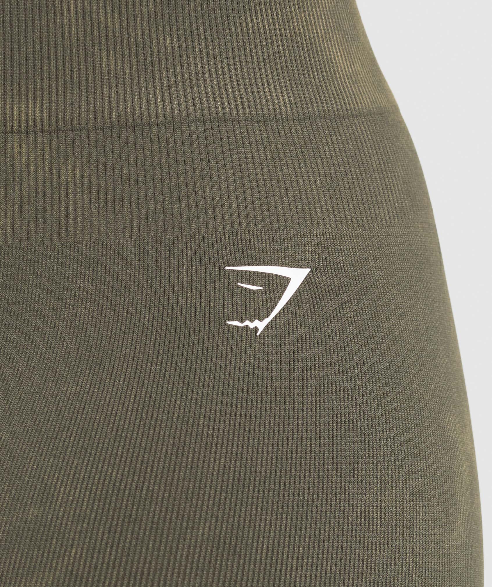 Gains Seamless Washed Shorts Strength Green