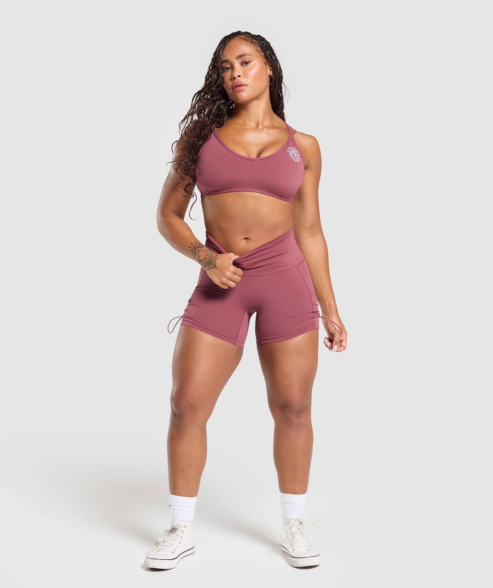 Legacy Logo Tight Shorts Washed Berry Pink