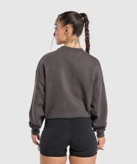 Lifting Essentials Oversized Sweatshirt Greyed Purple