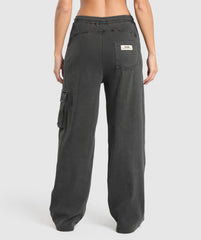 Rest Day Ribbed Joggers Asphalt Grey