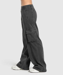 Rest Day Ribbed Joggers Asphalt Grey
