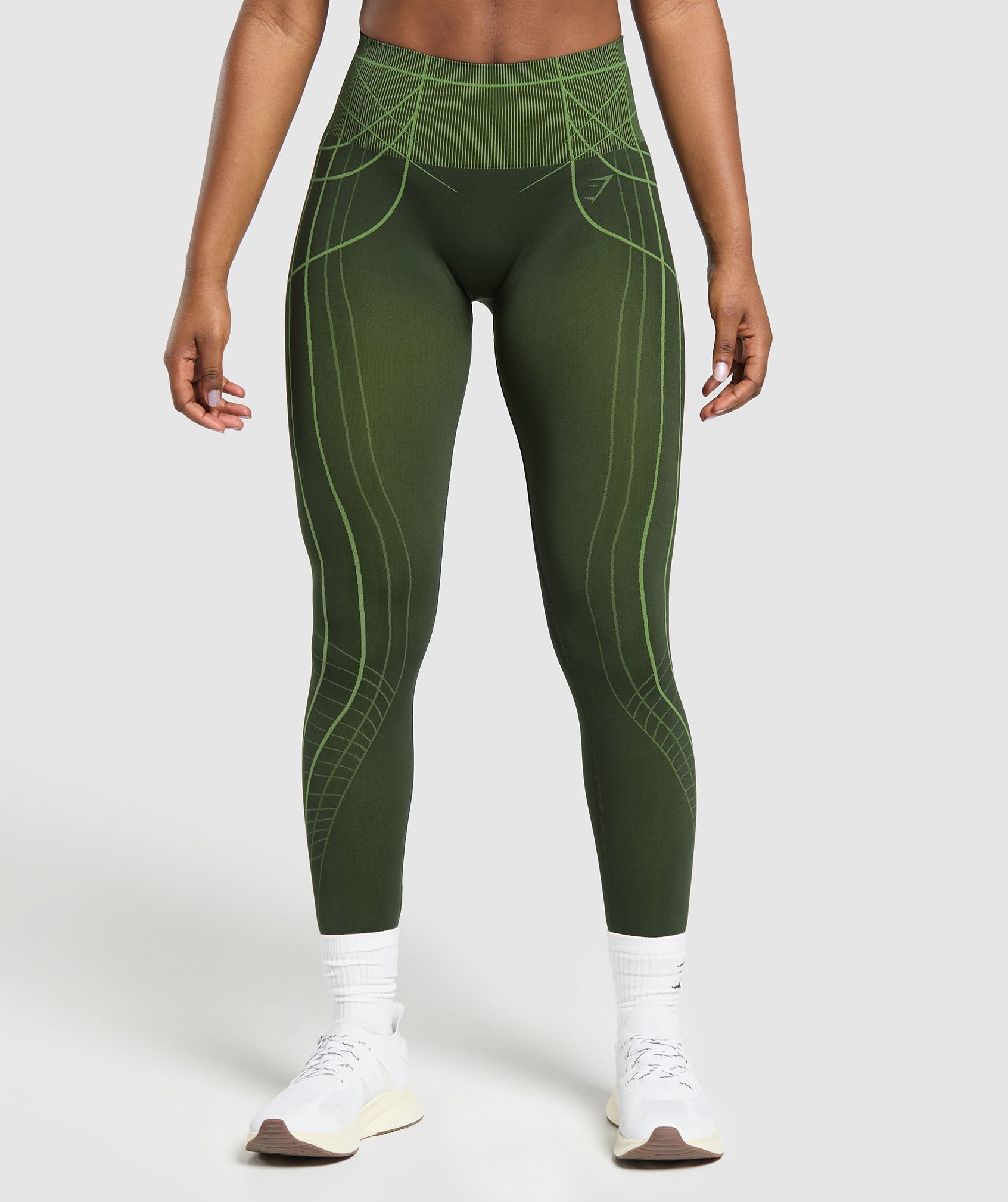 Apex Seamless Leggings Trail Green/Energy Gelato Green