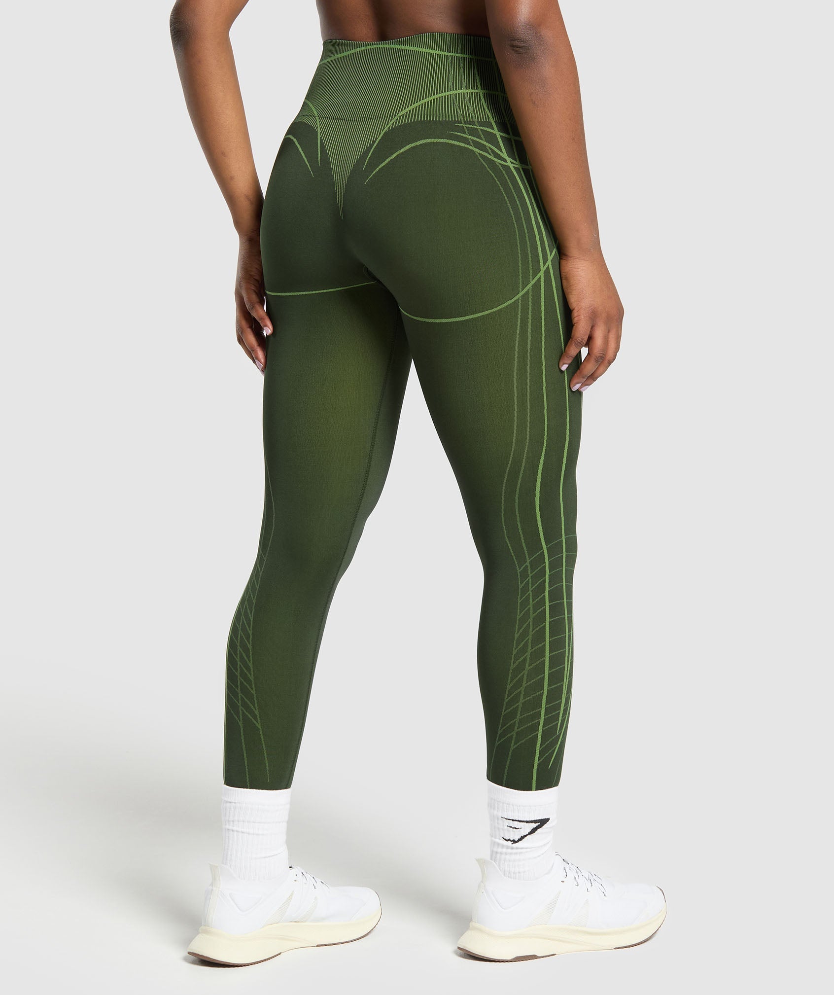 Apex Seamless Leggings Trail Green/Energy Gelato Green