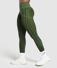 Apex Seamless Leggings Trail Green/Energy Gelato Green