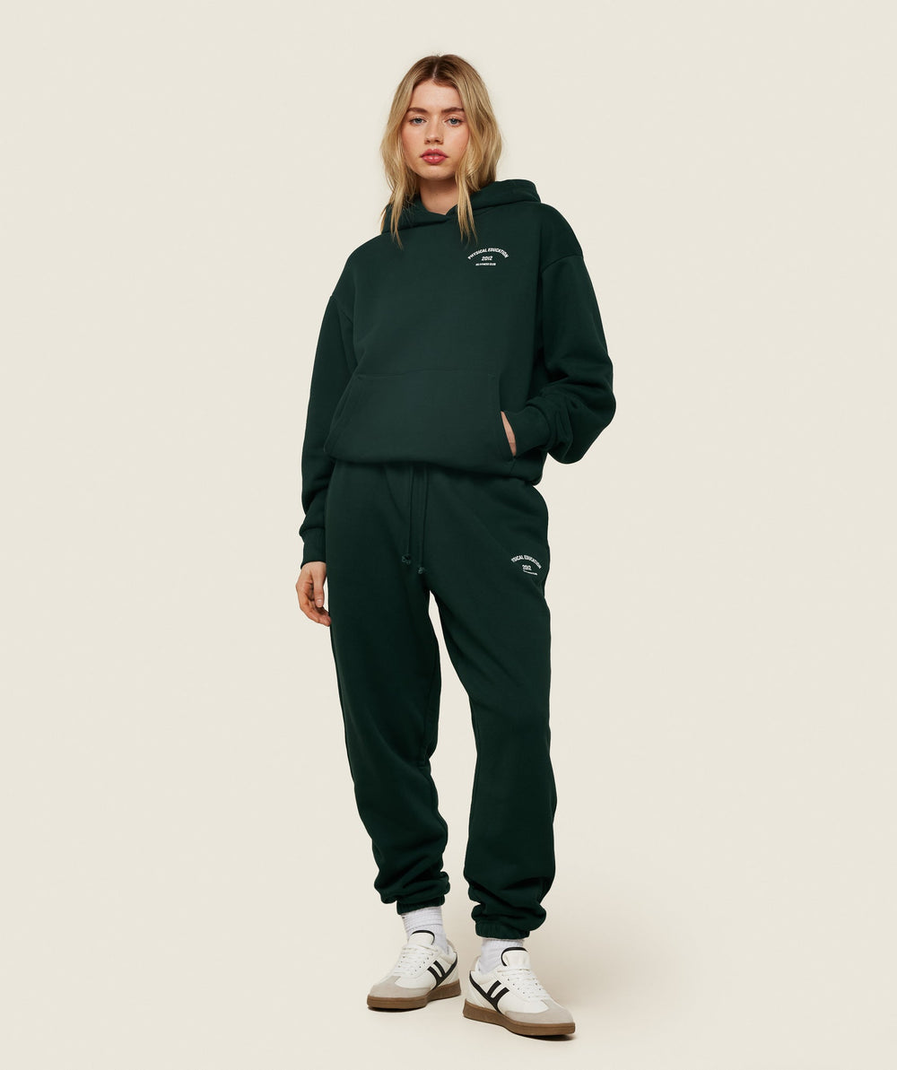 Phys Ed Graphic Hoodie Green
