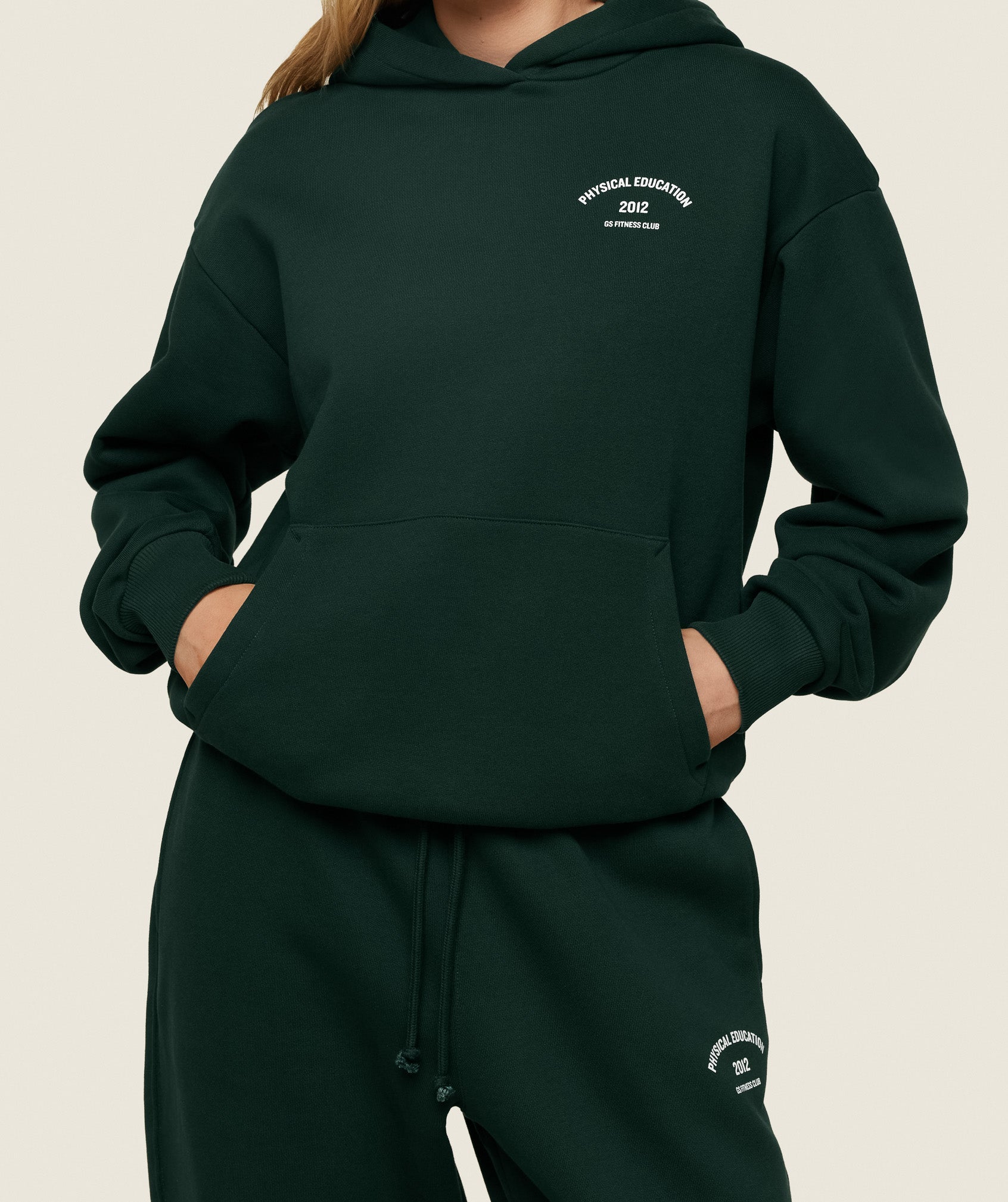 Phys Ed Graphic Hoodie Green