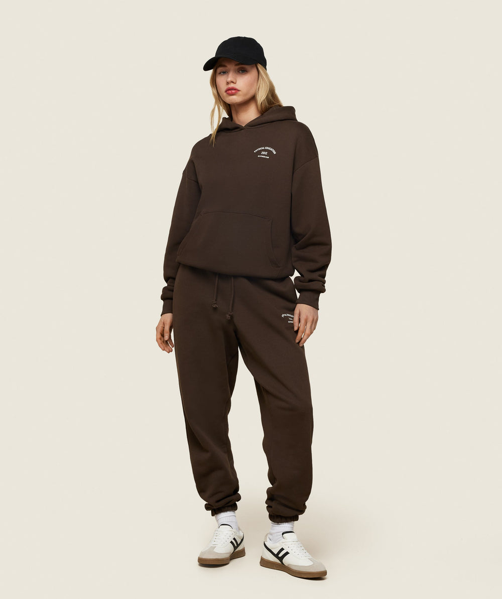 Phys Ed Graphic Hoodie Archive Brown