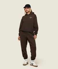 Phys Ed Graphic Hoodie Archive Brown