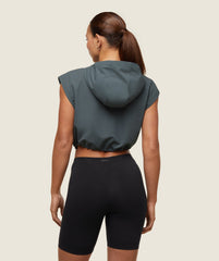 everywear Lightweight Sleeveless Jacket Slate Teal