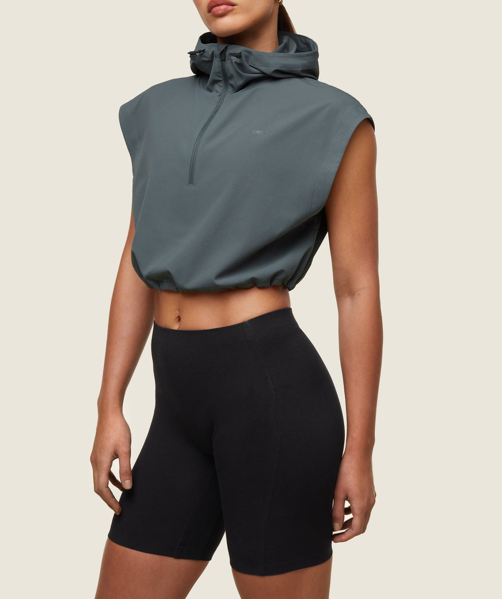 everywear Lightweight Sleeveless Jacket Slate Teal