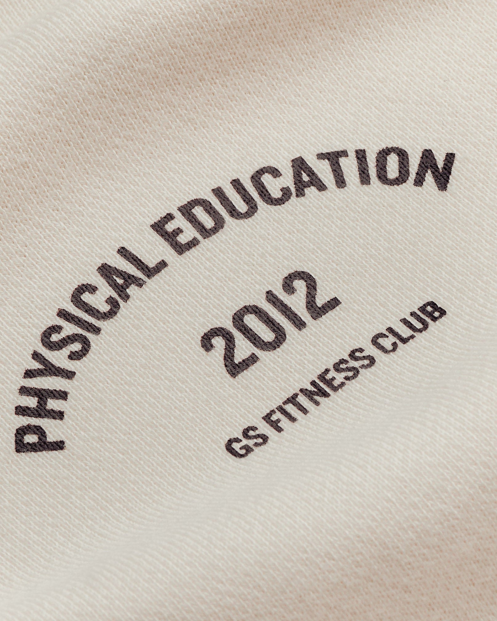 Phys Ed Graphic Sweatpants Ecru White/Archive Brown