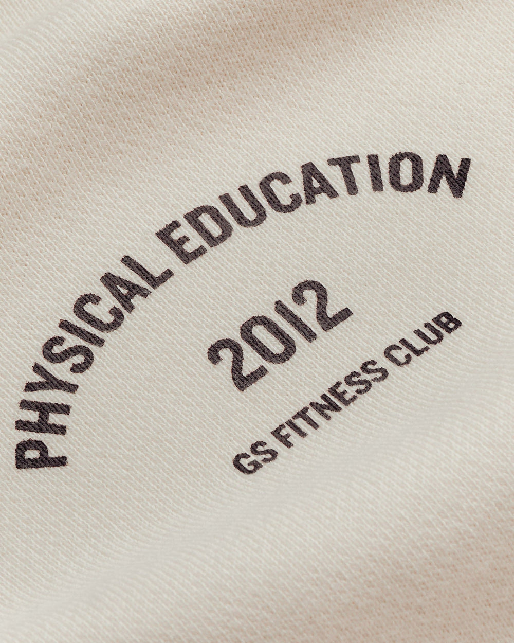Phys Ed Graphic Sweatpants Ecru White/Archive Brown