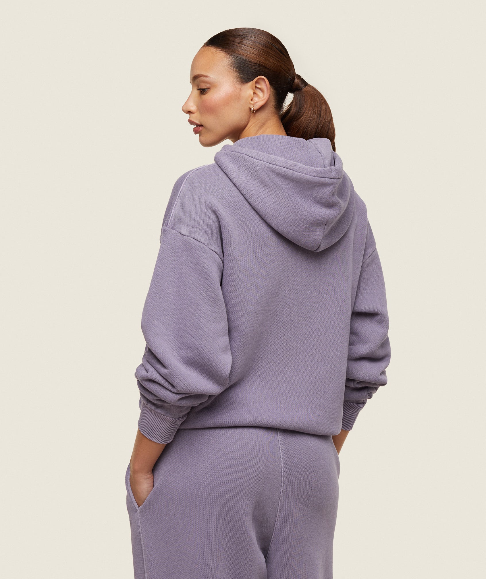everywear Relaxed Hoodie Fog Purple