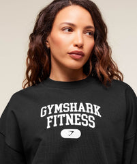 Varsity Graphic Pullover Black