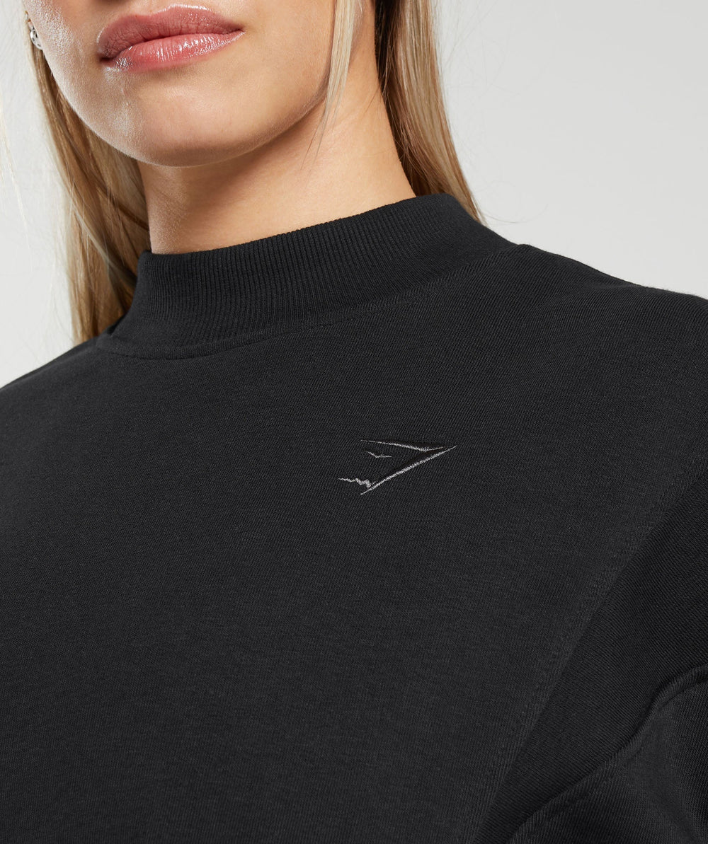 Rest Day Cotton Contour Pullover Black