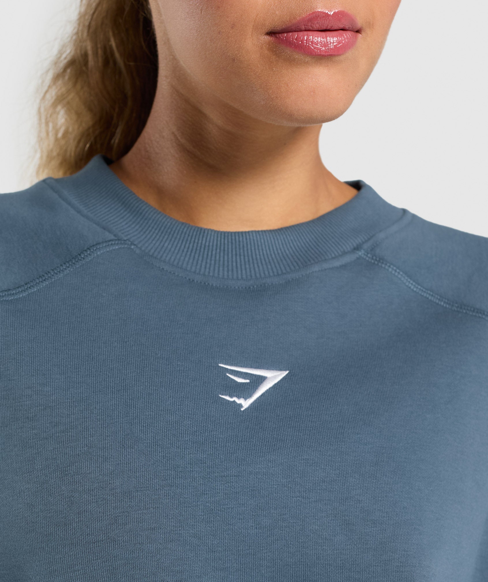 Training Oversized Fleece Sweatshirt Cargo Blue