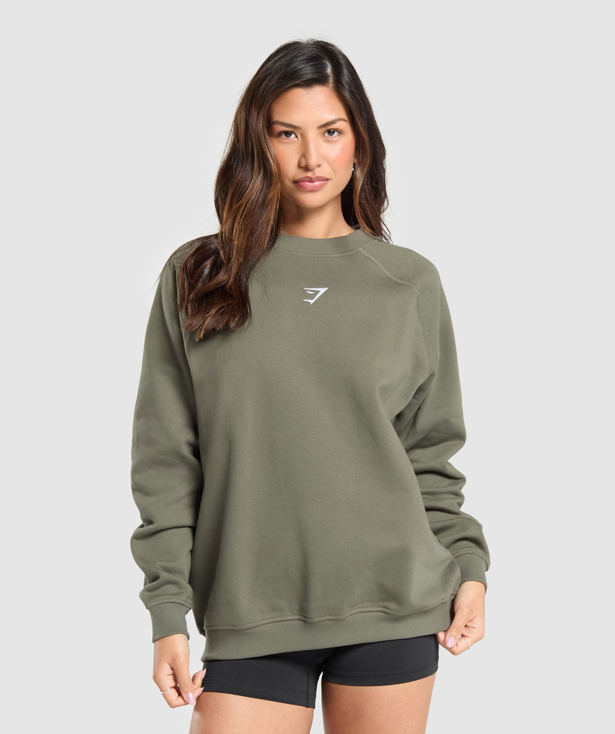 Training Oversized Fleece Sweatshirt Base Green