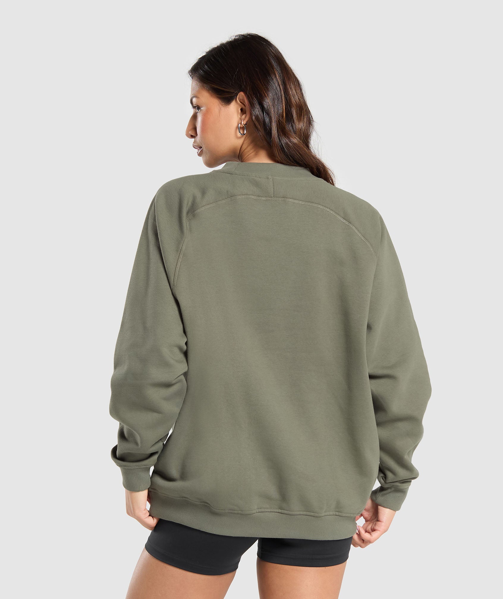 Training Oversized Fleece Sweatshirt Base Green