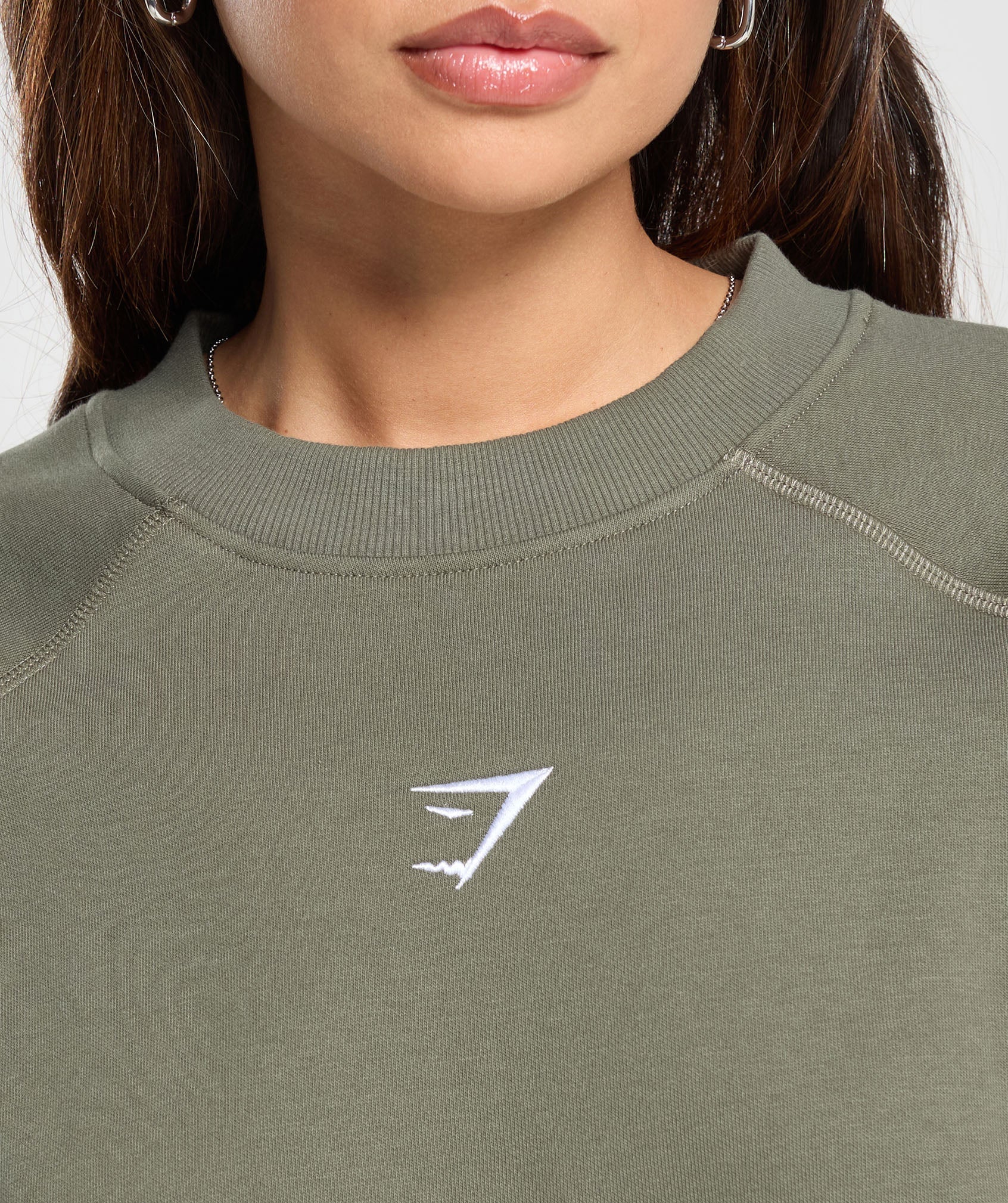 Training Oversized Fleece Sweatshirt Base Green