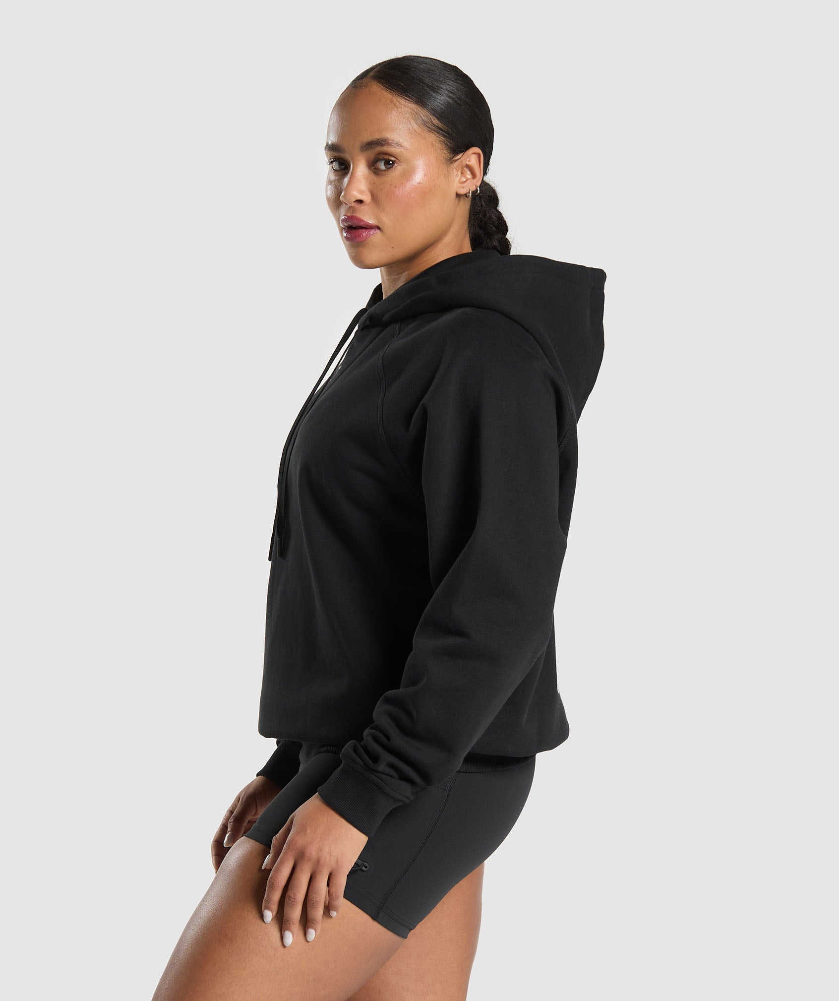 Graphic Reaper Oversized Hoodie Black