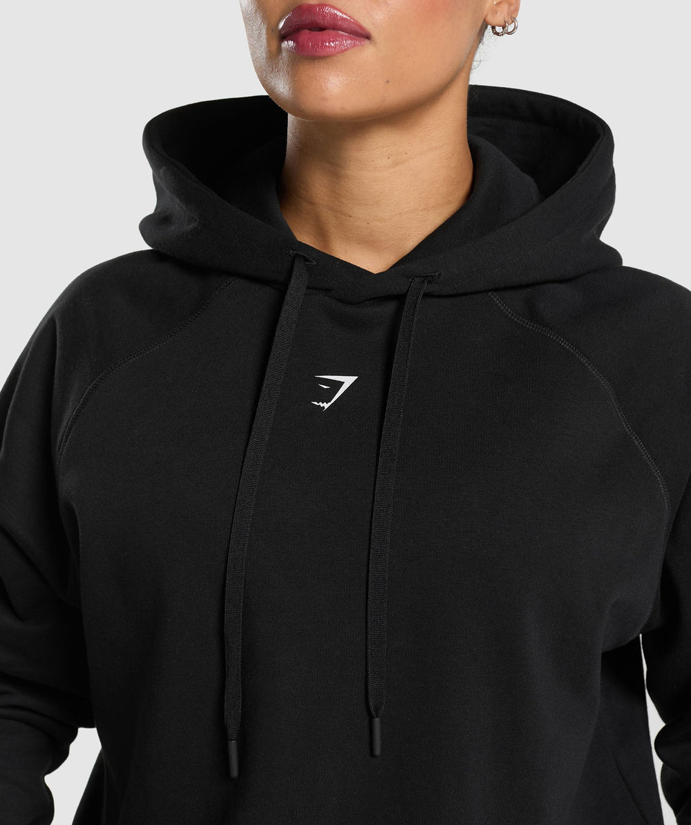 Graphic Reaper Oversized Hoodie Black