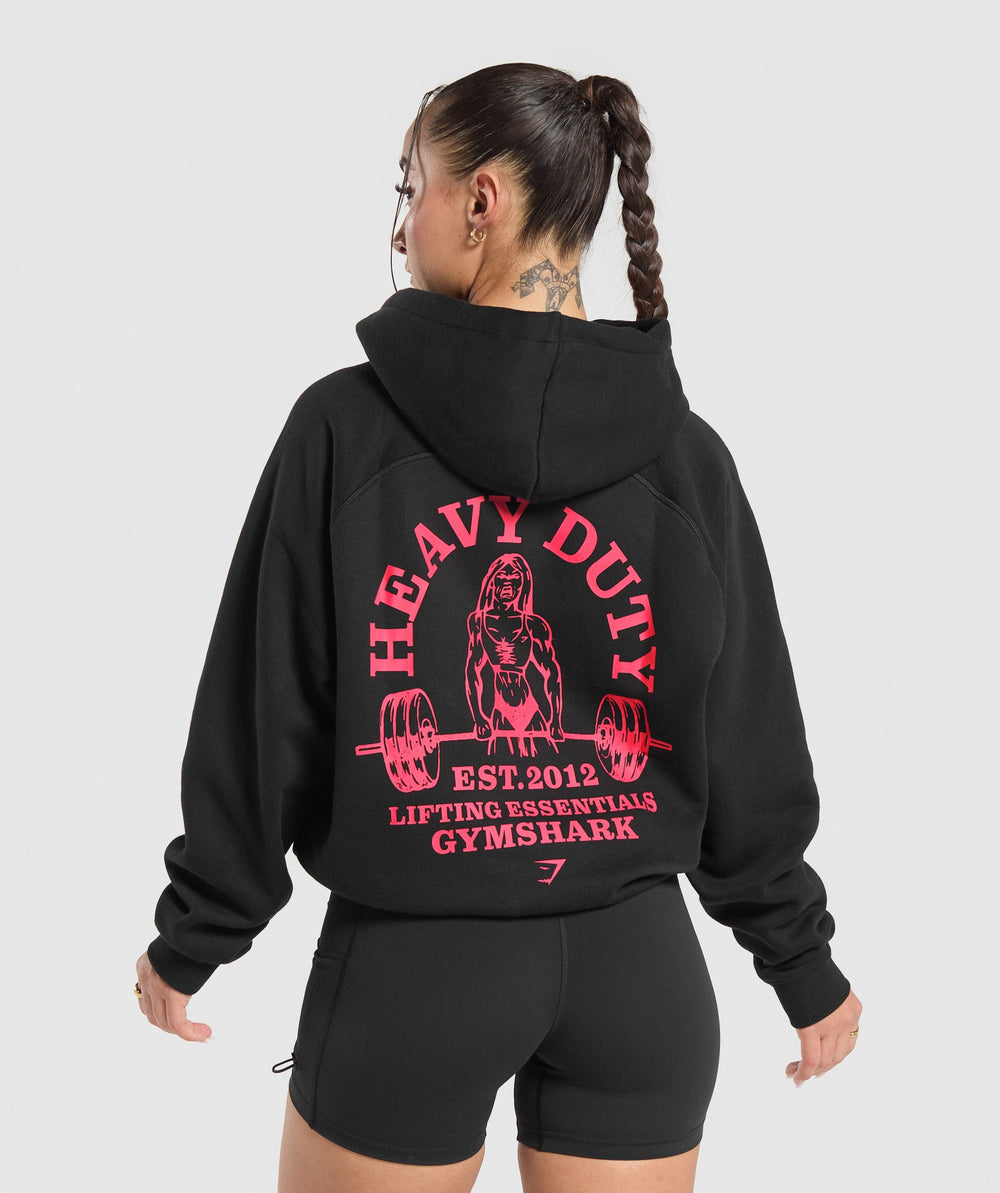 Heavy Duty Oversized Hoodie Black