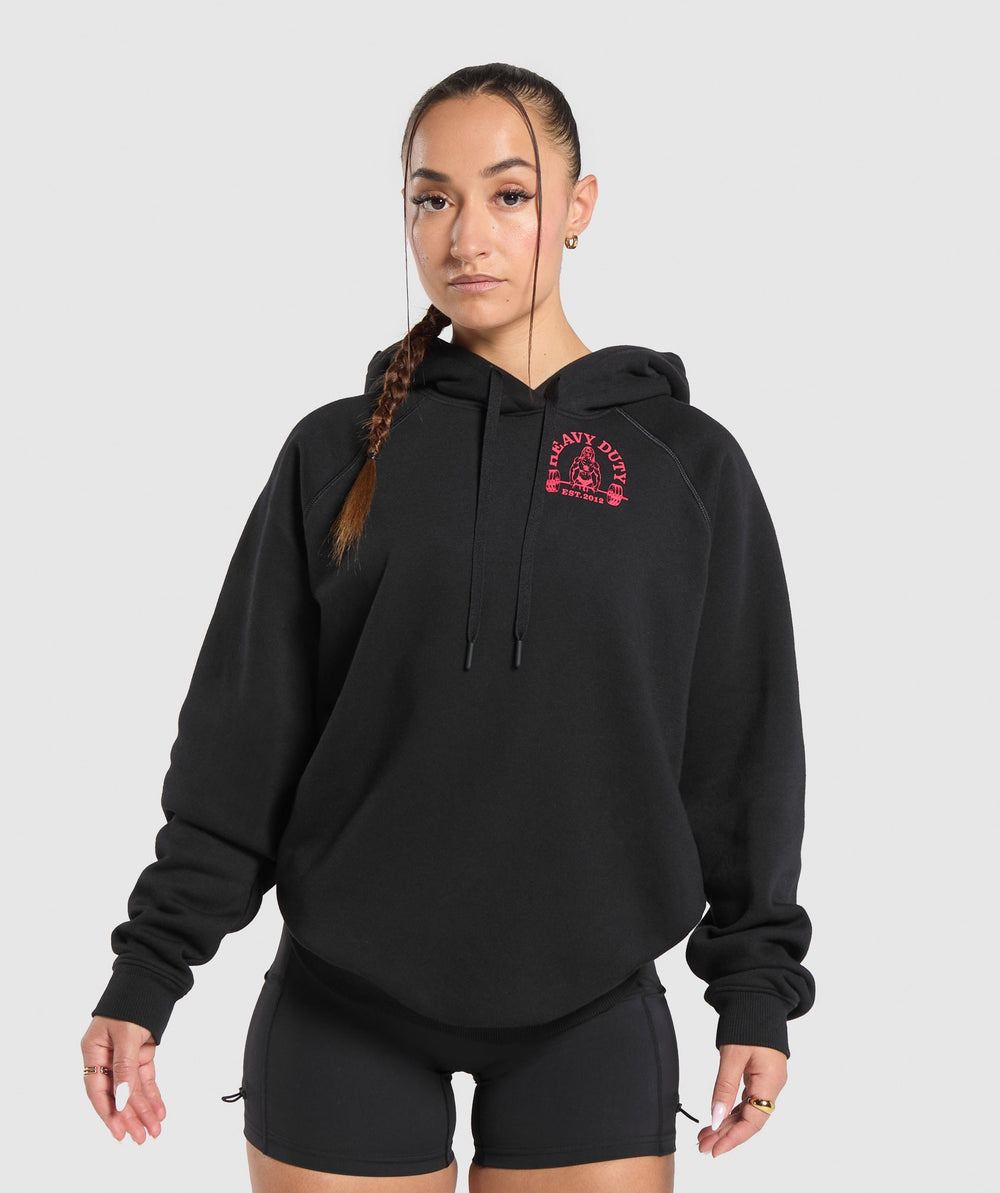 Heavy Duty Oversized Hoodie Black