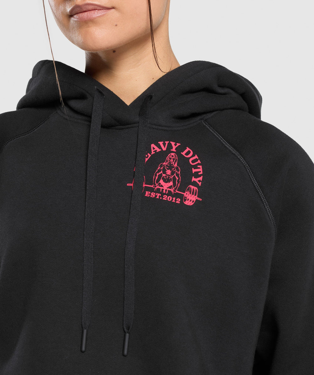 Heavy Duty Oversized Hoodie Black