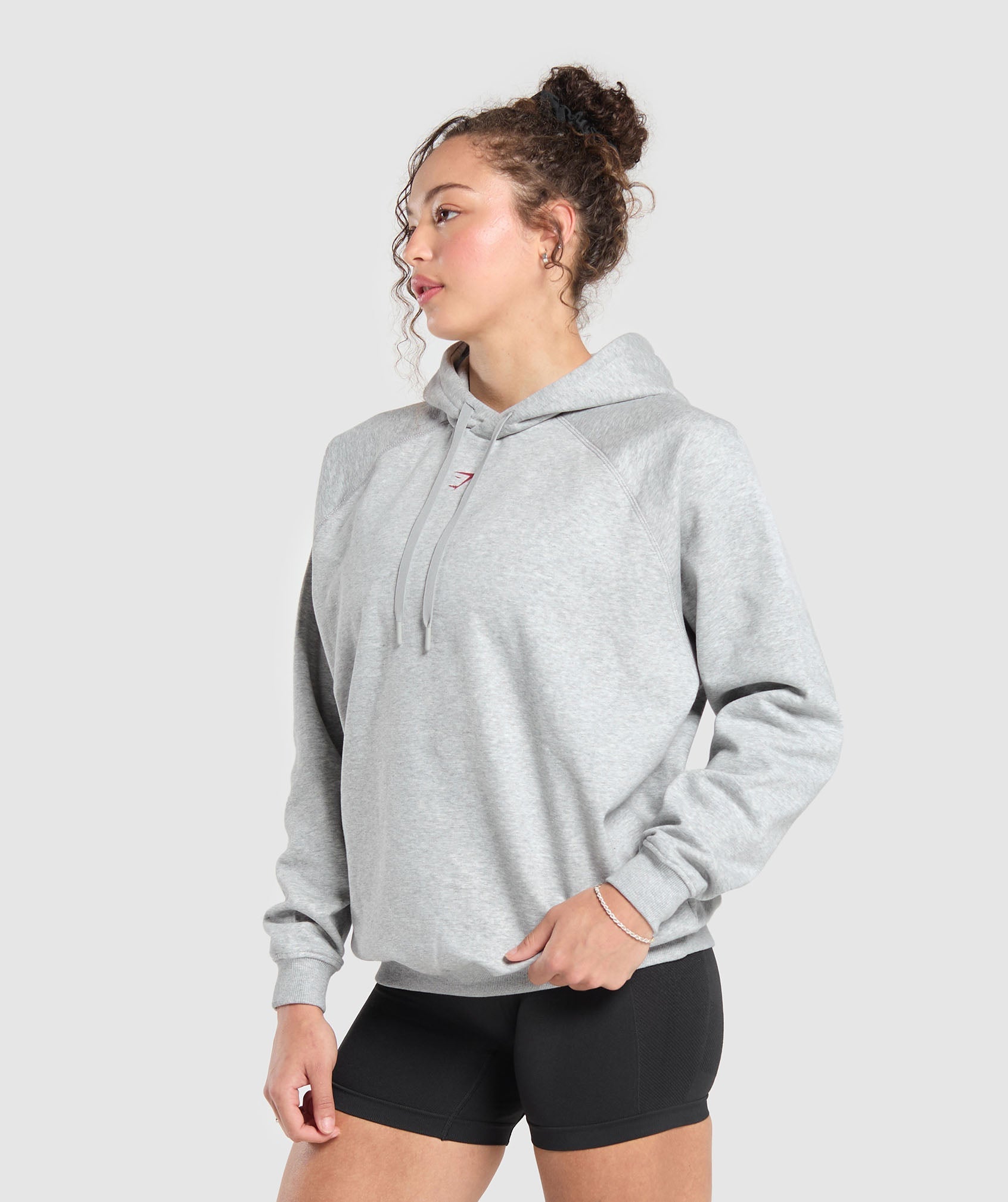 I Love Squats Hoodie Light Grey Core Marl