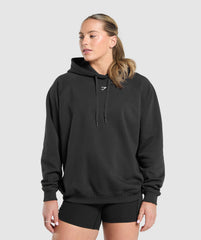 Lifting Club Graphic Brushed Hoodie Black