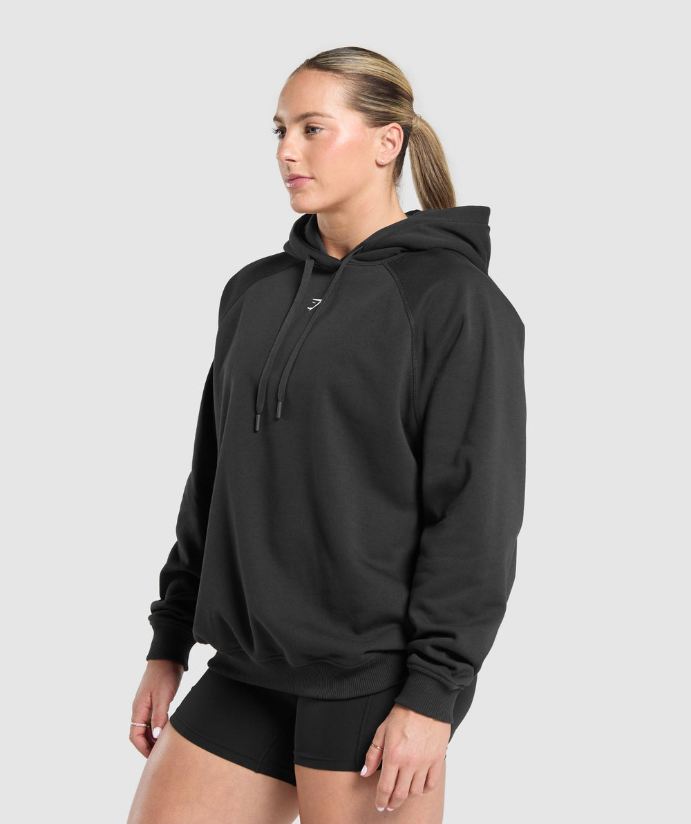 Lifting Club Graphic Brushed Hoodie Black