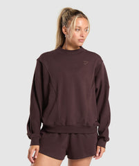 Rest Day Cotton Contour Pullover Heritage Brown