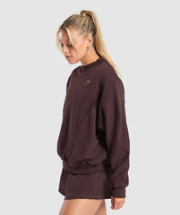 Rest Day Cotton Contour Pullover Heritage Brown