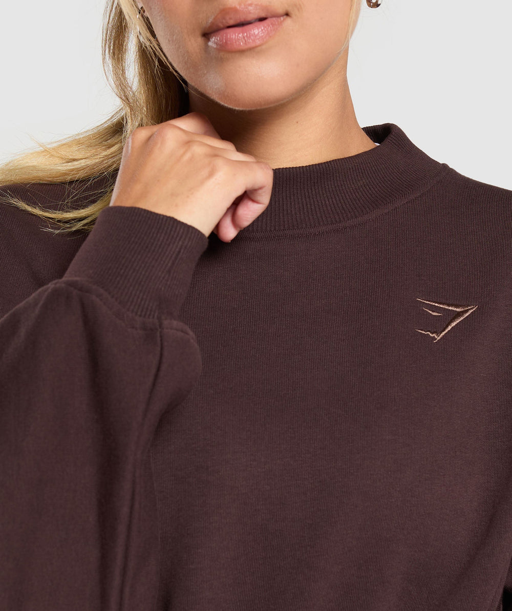 Rest Day Cotton Contour Pullover Heritage Brown