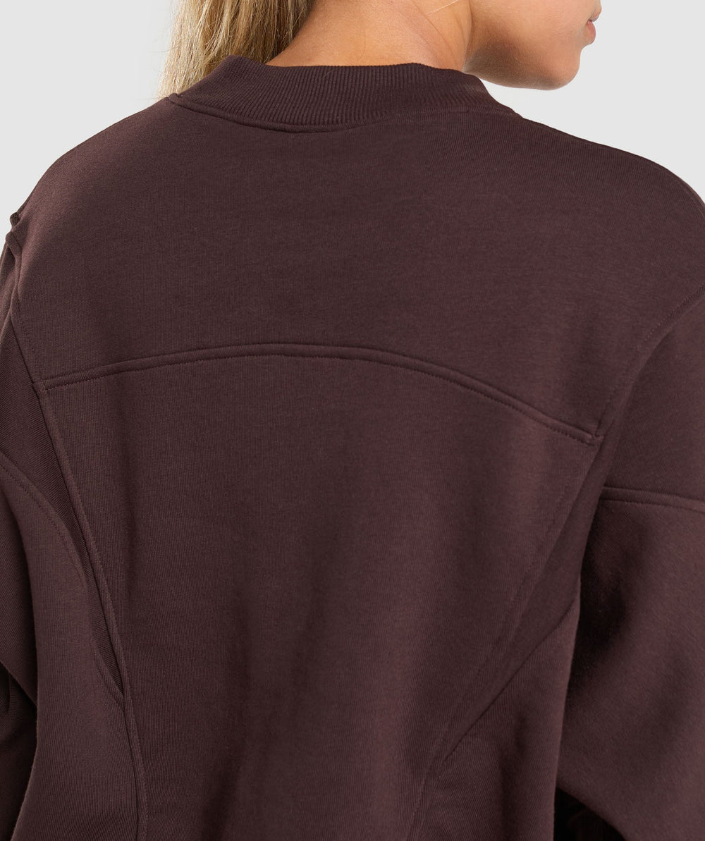 Rest Day Cotton Contour Pullover Heritage Brown