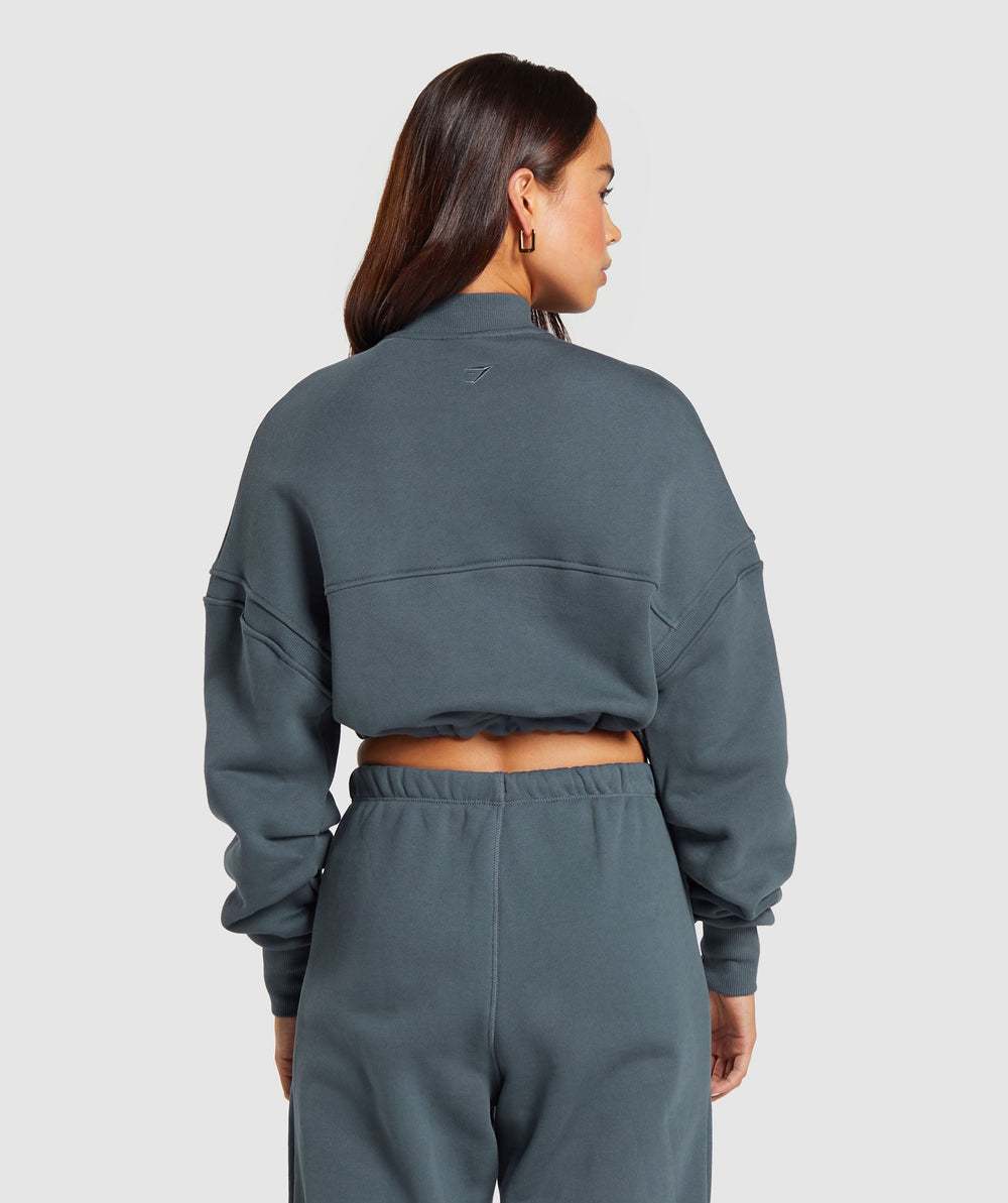 Heavyweight Loopback Sweat Pullover Titanium Blue